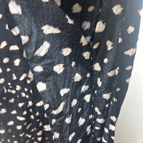 NWT Swim Cover-Up Dress Black & White Abstract Print By Cacique 22/24 - Picture 6 of 10